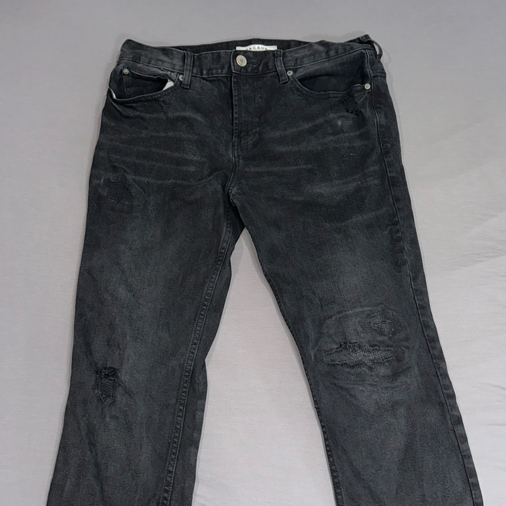 Distressed Black PACSUN skinny jeans